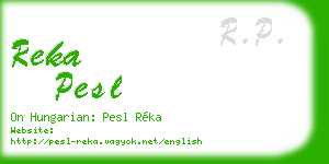 reka pesl business card
